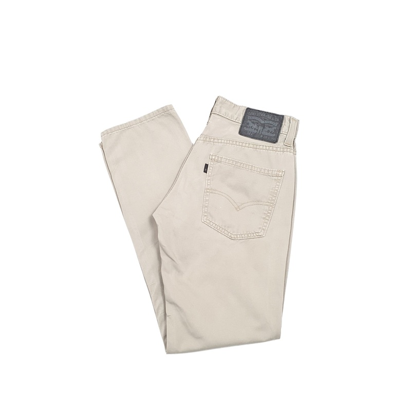 Mens Levis Beige Chino Trousers W28 L29