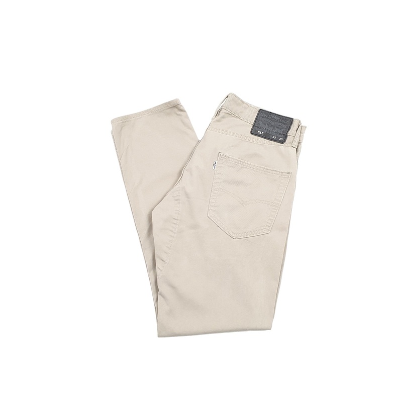 Mens Levis Beige Chino Trousers W32 L29