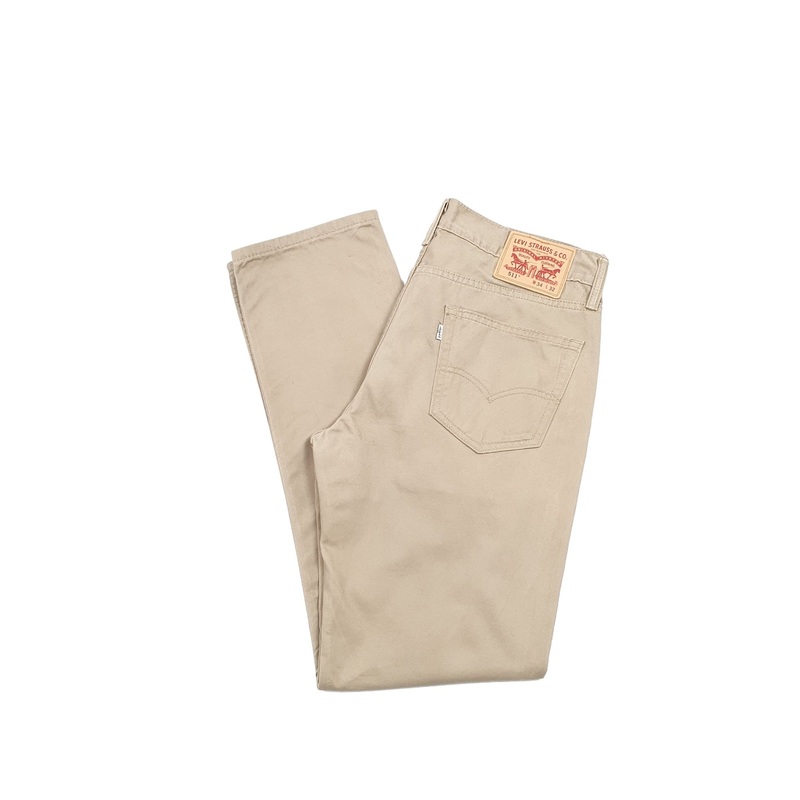 Mens Levis Beige Chino Trousers W34 L31