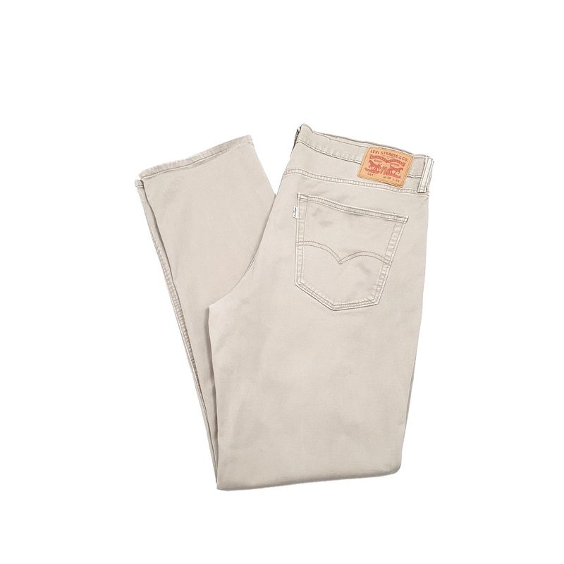 Mens Levis Beige Chino Trousers W36 L32