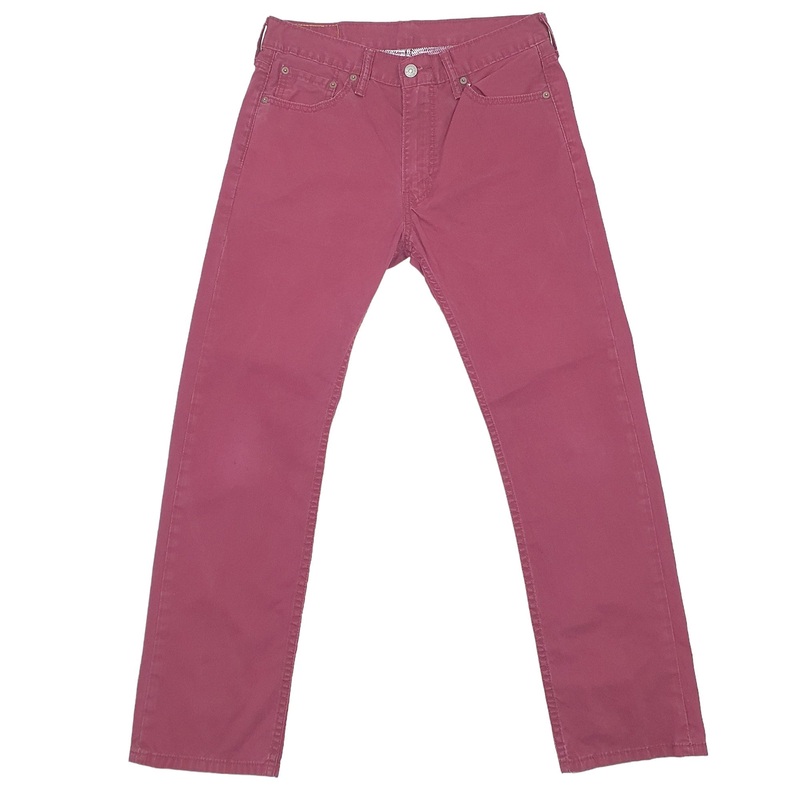 Mens Levis Burgundy Chino Trousers W32 L28