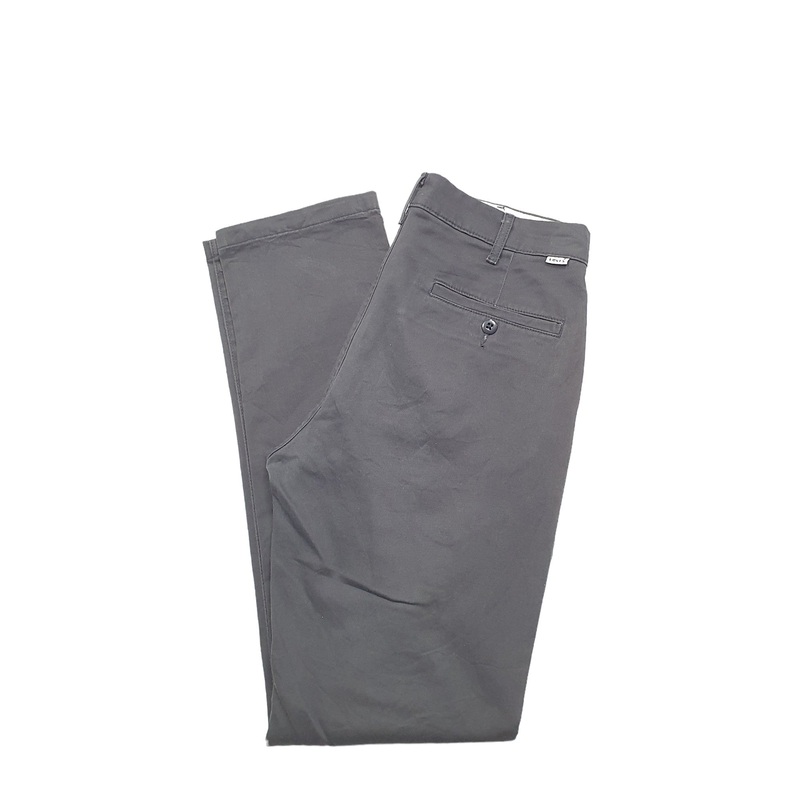 Mens Levis Grey Chino Trousers W30 L32