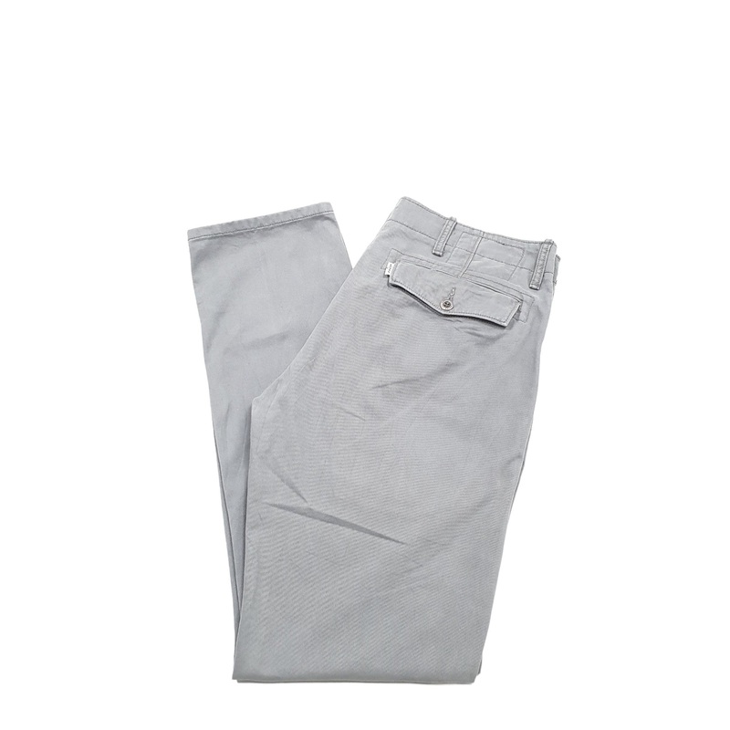 Mens Levis Grey Chino Trousers W32 L32