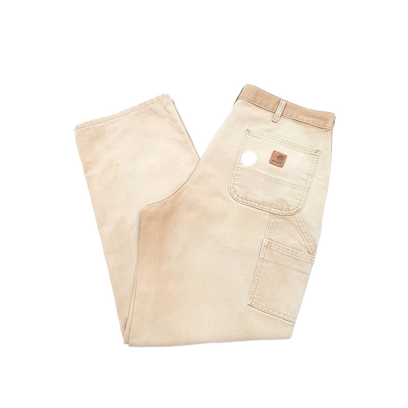 Mens Carhartt Brown Carpenter Trousers W36 L31