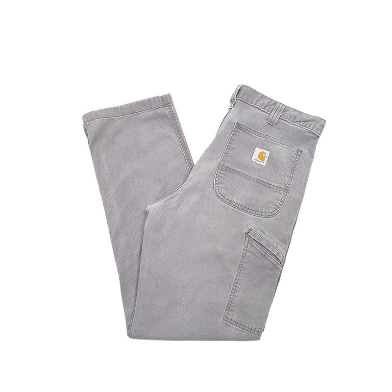 Mens Carhartt Grey Carpenter Trousers W34 L29