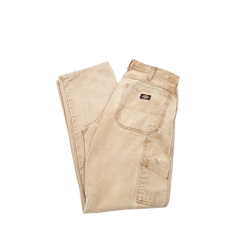 Mens Dickies Beige Carpenter Trousers W32 L32