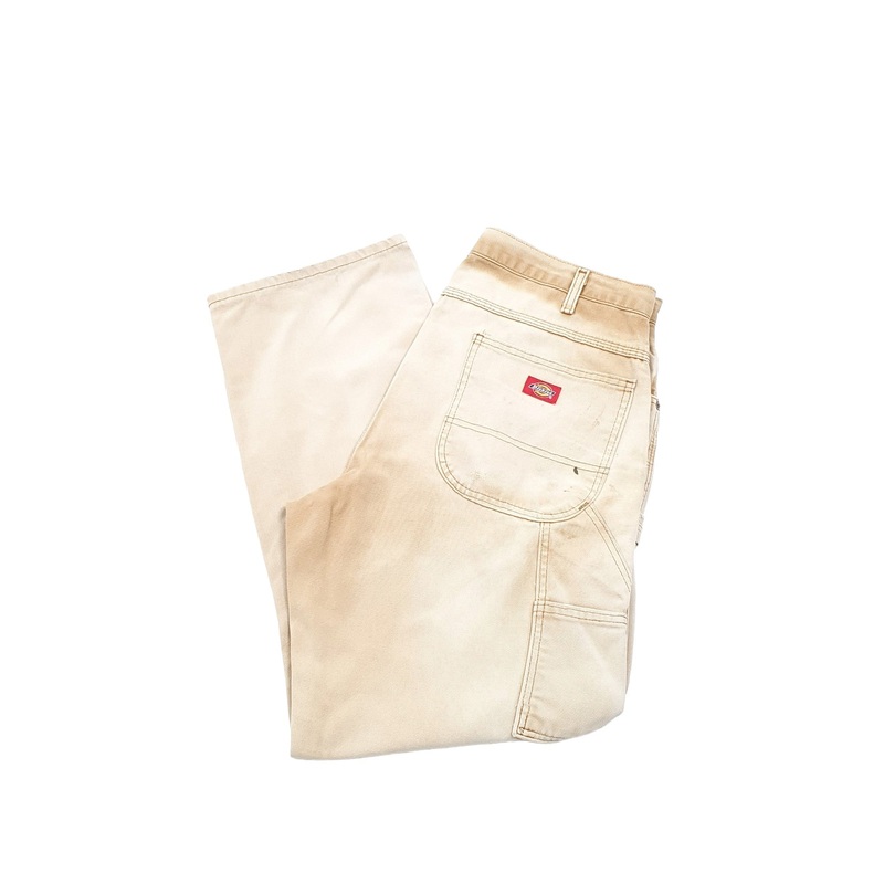 Mens Dickies Beige Carpenter Trousers W36 L30