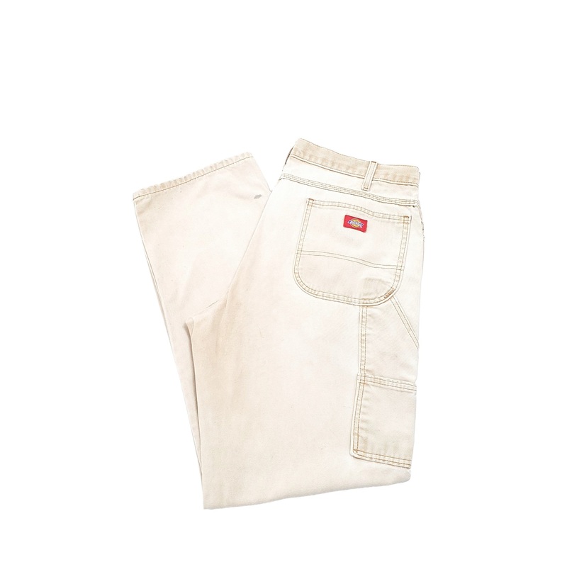 Mens Dickies Beige Carpenter Trousers W38 L33