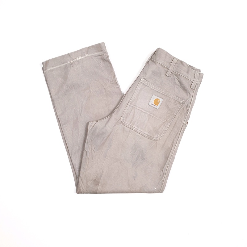 Mens Carhartt Grey Chino Trousers W30 L28