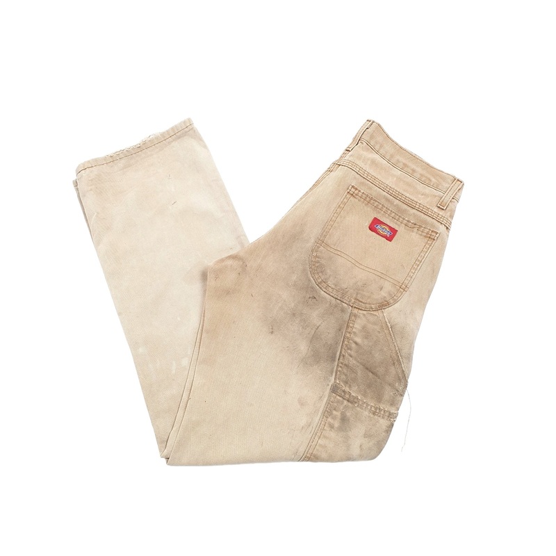 Mens Dickies Beige Carpenter Trousers W30 L30