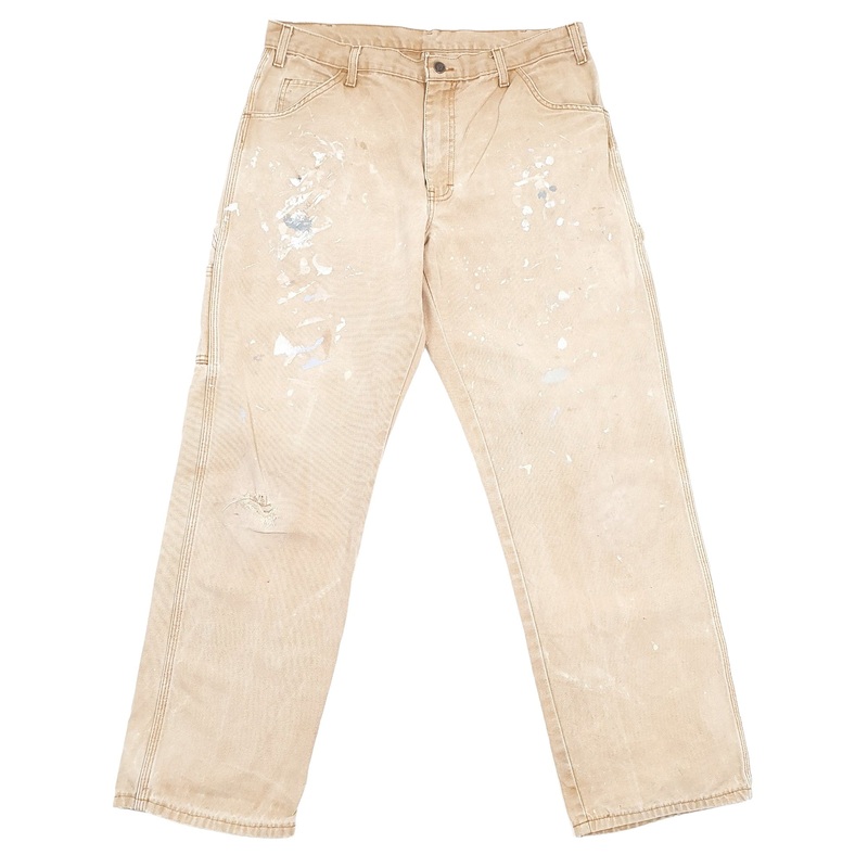 Mens Dickies Beige Carpenter Trousers W36 L31