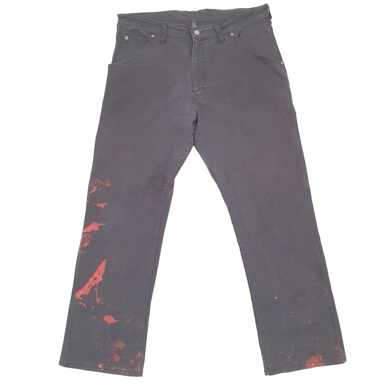 Mens Dickies Black Carpenter Trousers W34 L29