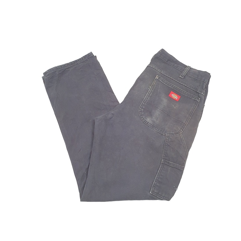 Mens Dickies Black Carpenter Trousers W36 L32