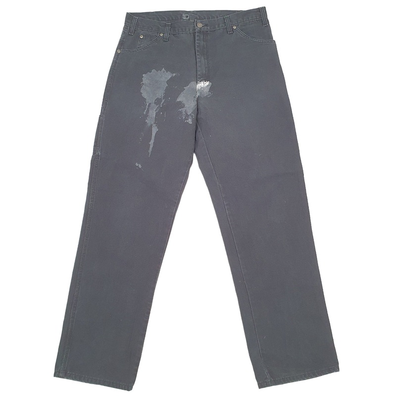 Mens Dickies Black Carpenter Trousers W36 L33