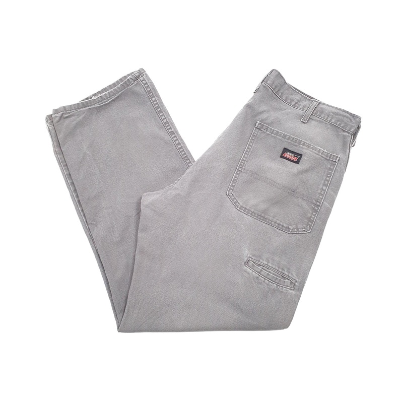 Mens Dickies Grey Carpenter Trousers W36 L29