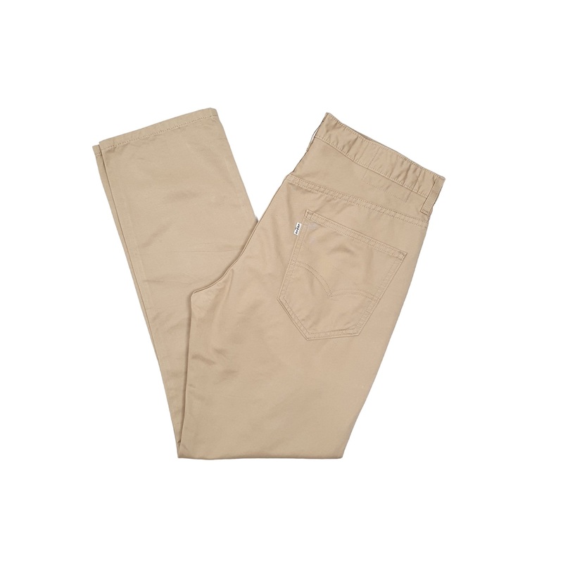 Mens Levis Beige Chino Trousers W33 L30