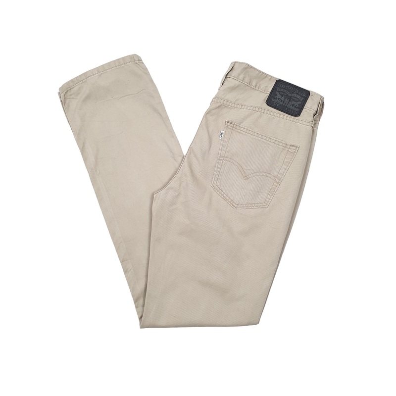 Mens Levis Beige Chino Trousers W34 L34