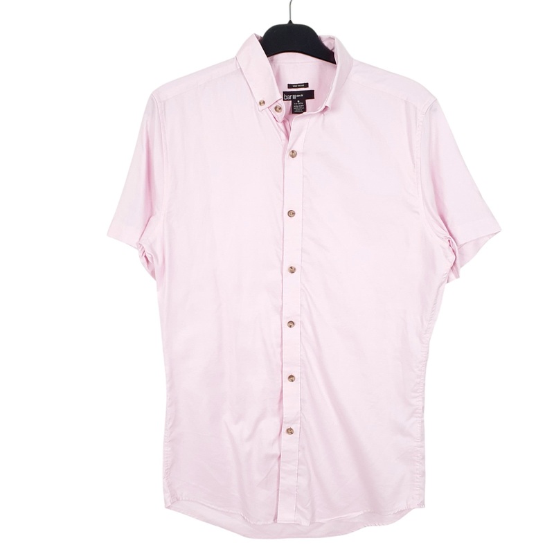 Bar lll Short Sleeve Regular Fit Cotton Shirt Mens S