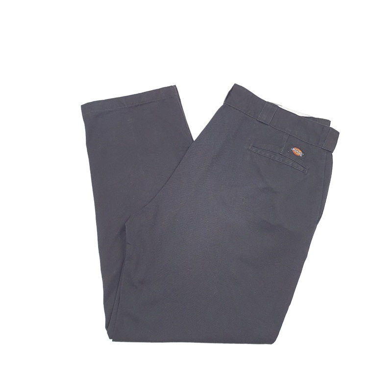 Mens Dickies 874 Work Pant Black Chino Trousers W40 L30