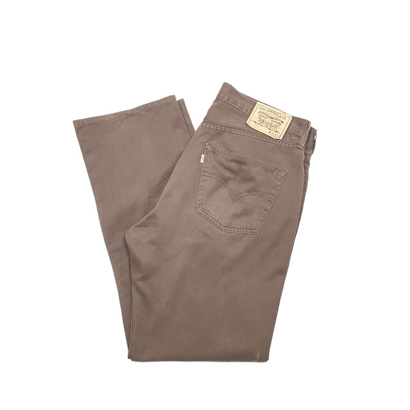 Mens Levis Brown Chino Trousers W36 L31